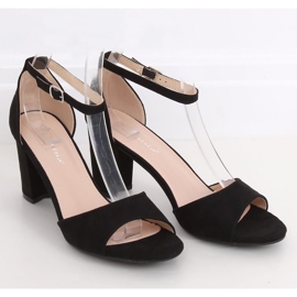 Black high-heeled sandals 88-395 Black 1