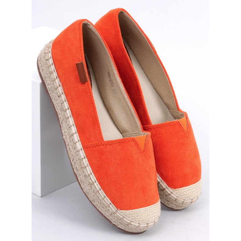 Classic orange espadrilles 99-23A Orange 1