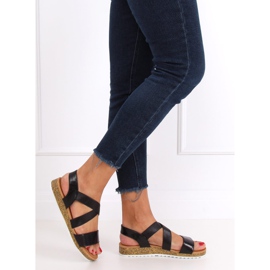 Black women's sandals AM042 Black 1 Black women's sandals AM042 Black 1