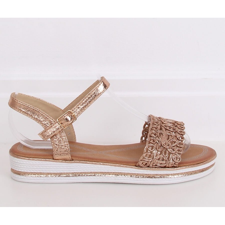 Champagne women's sandals 35-197 Champagne pink 1