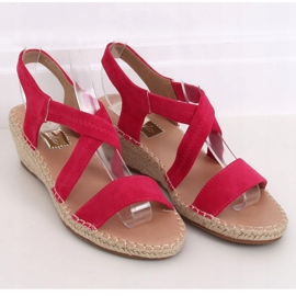 Wedge sandals fuchsia espadrilles S-823 Fushia pink 1