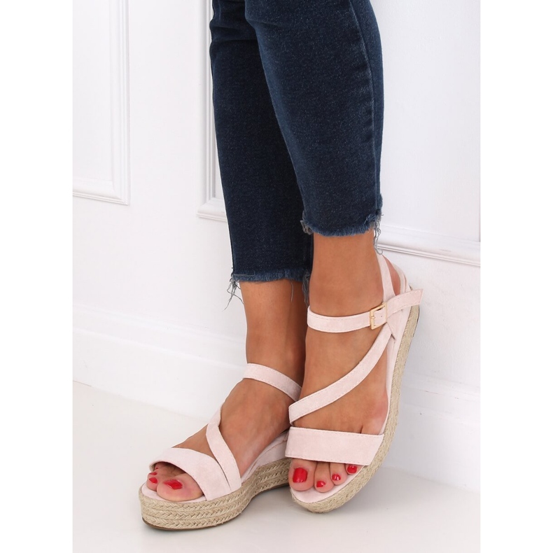 Beige sandals espadrilles 680-38 Nude 1