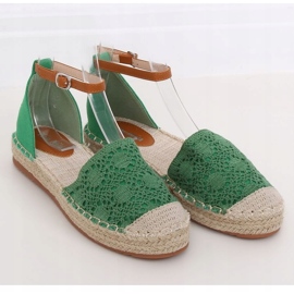 Espadrilles cut green 3035 Green 1