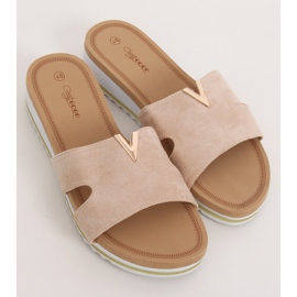 Women's beige slippers G-5035 Beige 1 Women's beige slippers G-5035 Beige 1