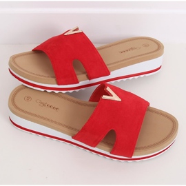 Red Women's red slippers G-5035 Red 2