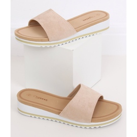 Women's beige slippers G-5036 Beige 1