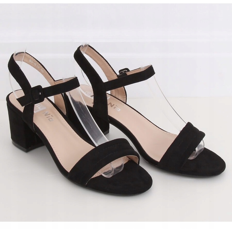 Black high-heeled sandals 99-61A Black 1