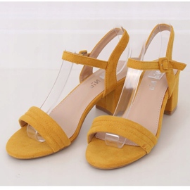 High-heeled sandals honey 99-61A Yellow 1 High-heeled sandals honey 99-61A Yellow 1