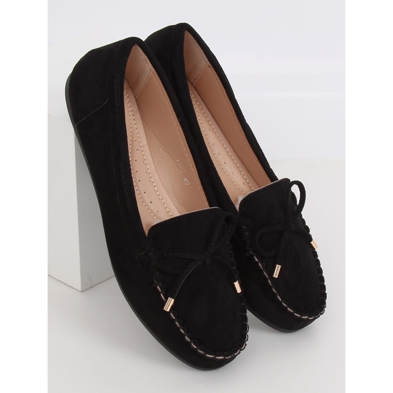 Black Women's black loafers LL97 Black 2