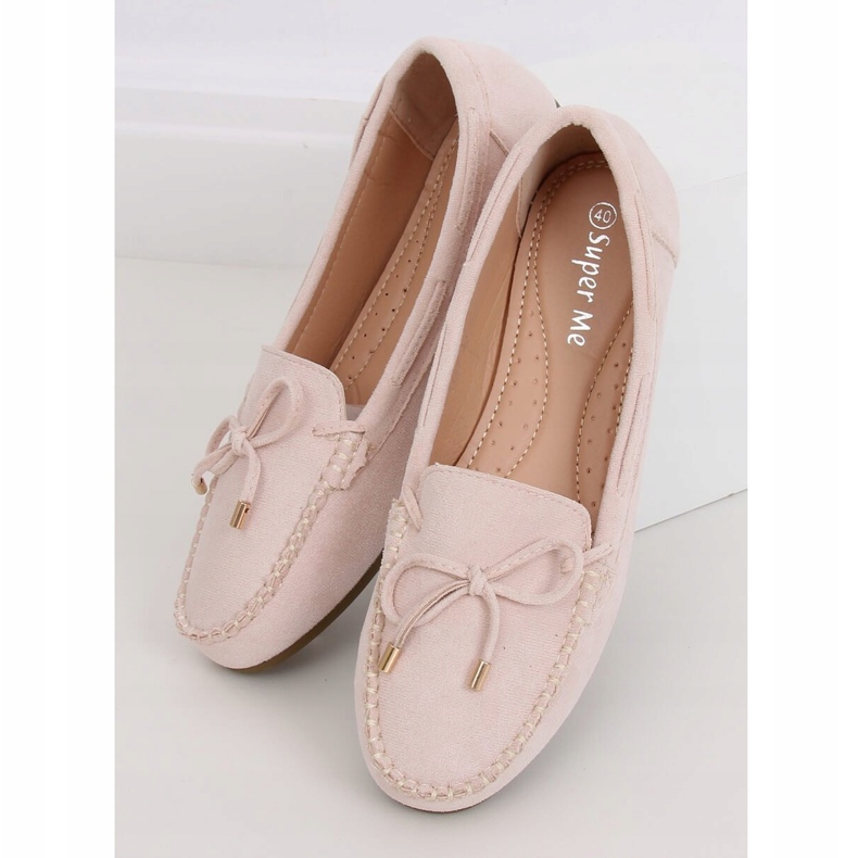 Ladies' beige loafers LL97 Beige 1