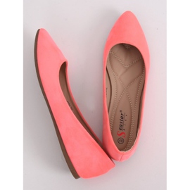 Women's coral ballerinas CD57P Coral pink 1