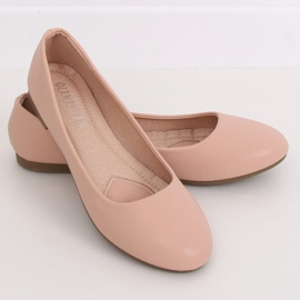 Pink women's ballerinas YSD817 Nude 1