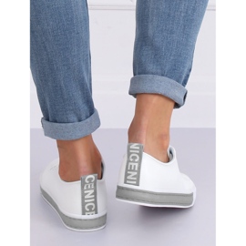 White women's sneakers CC-17 Silver grey 1