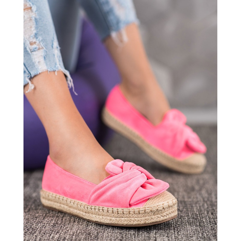 Seastar Suede Espadrilles On The Platform pink 1