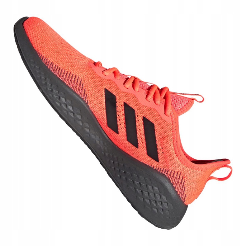 Running shoes adidas Fluidflow M EG3664 black orange 2