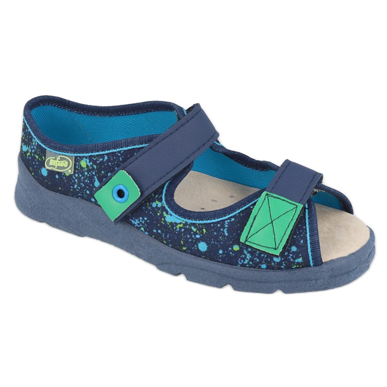 Befado children's shoes 869Y142 navy blue multicolored green 1