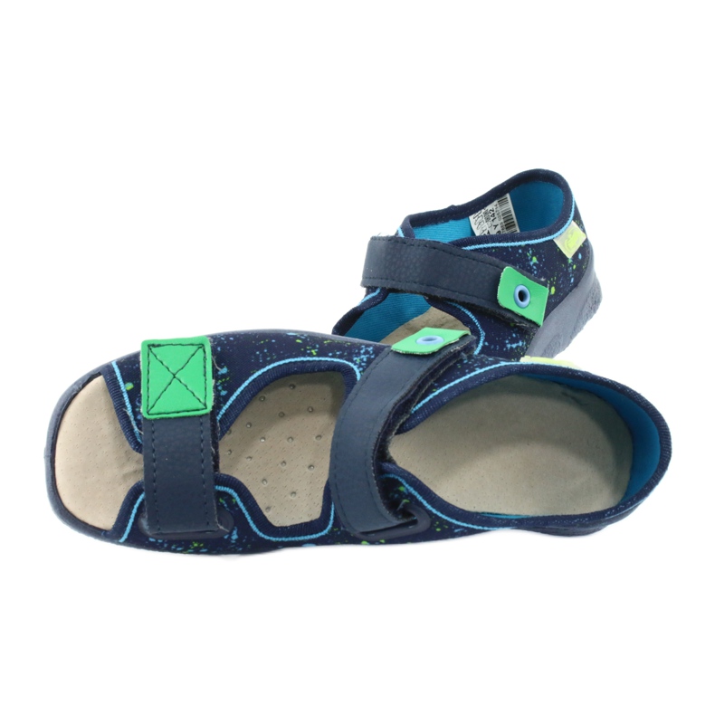 Befado children's shoes 869Y142 navy blue multicolored green 5