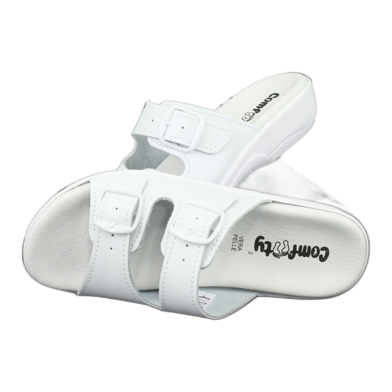 Comfooty Carolina prophylactic white slippers 4