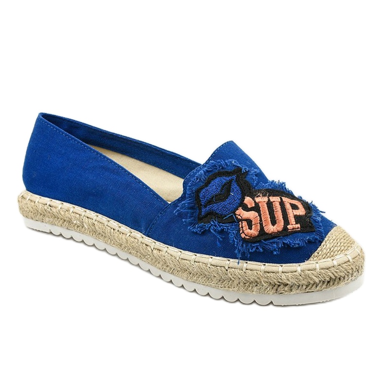 Navy blue espadrilles L-1047 1