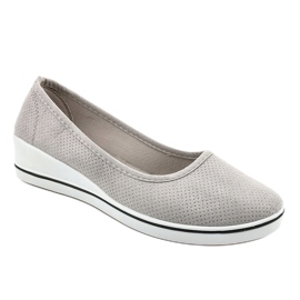 Gray sneakers on the wedge HC-0307 grey 1