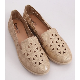 Gold openwork ballerinas JX79P Gold golden 1