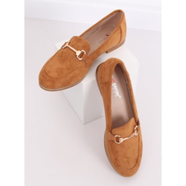 Women's loafers camel T355P Camel brown 3