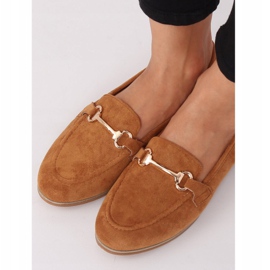 Women's loafers camel T355P Camel brown 2