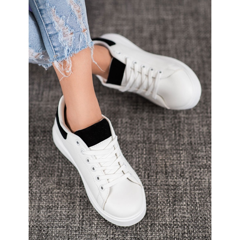 SHELOVET Casual Sport Shoes white black 1