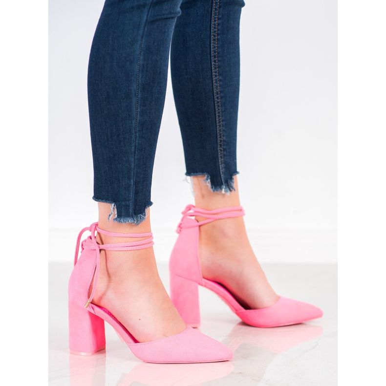 Seastar Tied Pink Pumps 1