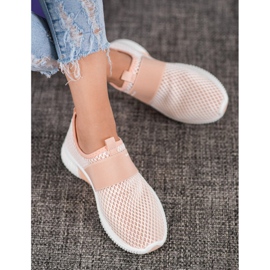 SHELOVET Classic Openwork Slipons pink 1