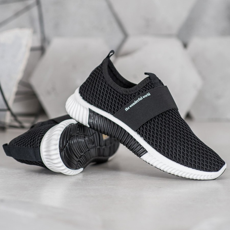 SHELOVET Classic Openwork Slipons black 2