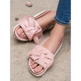 Seastar Casual Suede Slippers pink 1