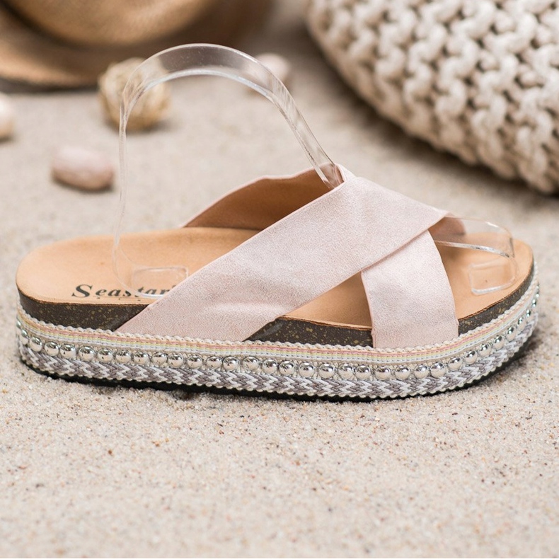 Seastar Comfortable Slippers On The Platform beige 2