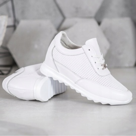 VINCEZA Leather Sneakers white 2