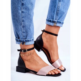 Women's Sandals Maciejka Leather Black 04618-21 pink 1 Women's Sandals Maciejka Leather Black 04618-21 pink 1