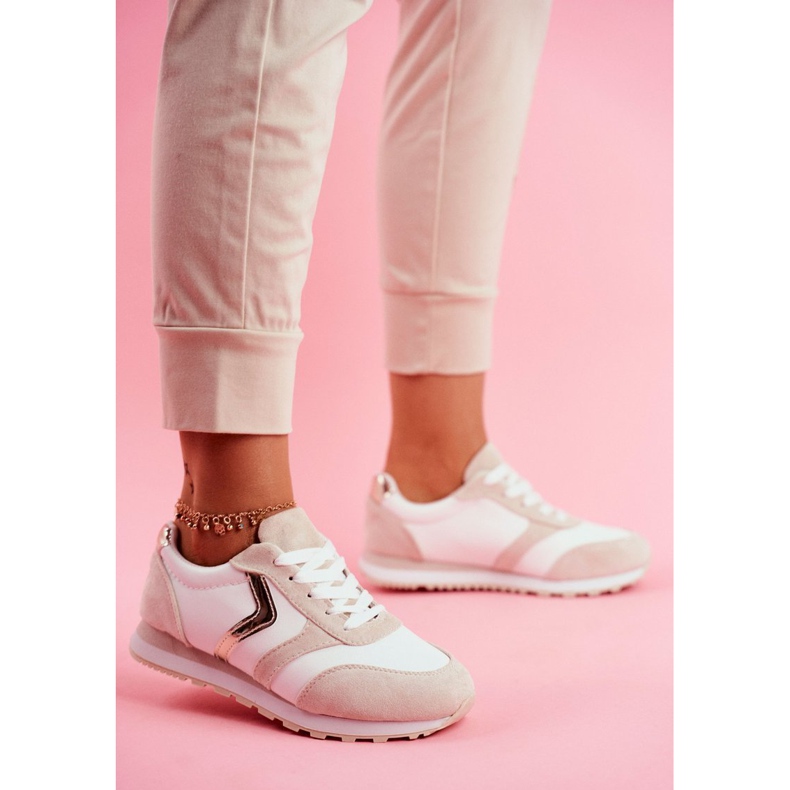 Women's Sport Shoes White and Beige Roulette brown 1 Women's Sport Shoes White and Beige Roulette brown 1
