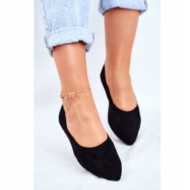 PS1 Women's Eco-Suede Ballerinas Black Bellissima 2