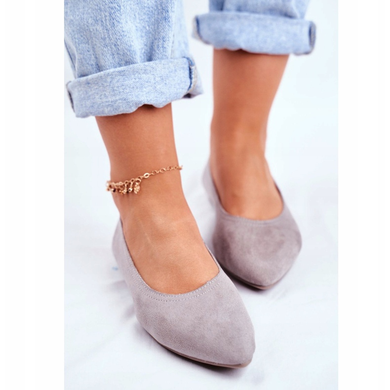 PS1 Women's Eco-Suede Ballerinas Gray Bellissima grey 2