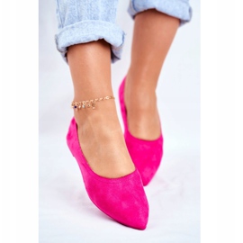 PS1 Women's Eco-Suede Ballerinas Fuchsia Bellissima pink 2