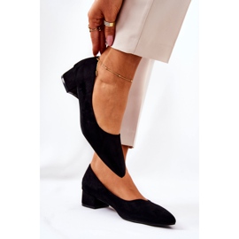 SEA Classic Women's Pumps Suede Black Rheya 2