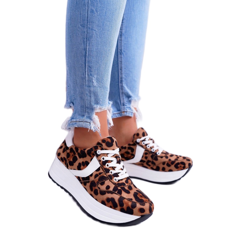 NFR Women's Sport Shoes Leopard SportFreak white brown 3 NFR Women's Sport Shoes Leopard SportFreak white brown 3