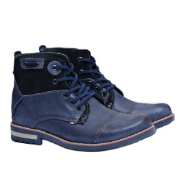 KOMODO Men's Boots Navy Blue High Shoes Rebrand 1