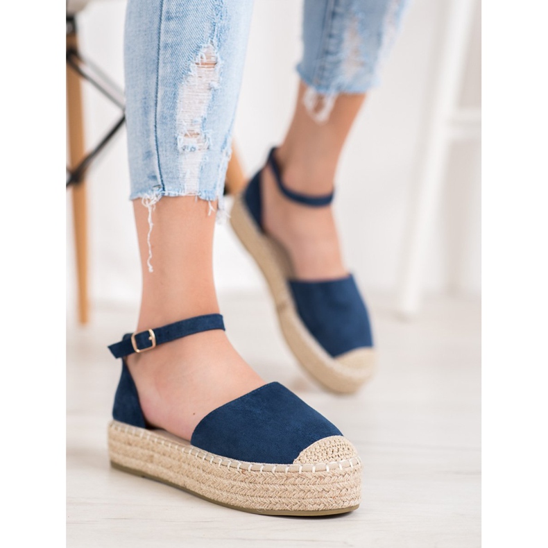 Seastar Navy Blue Espadrilles On The Platform 1