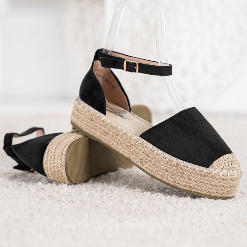 Seastar Black Espadrilles On The Platform 2