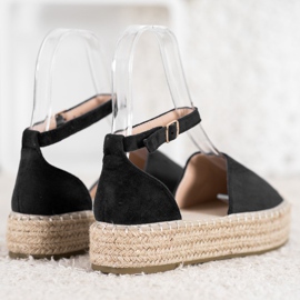 Seastar Black Espadrilles On The Platform 1