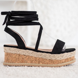 Seastar Tied Suede Sandals black 2