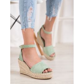 Seastar Sandals On The Straw Wedge green 1