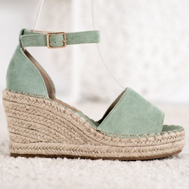 Seastar Sandals On The Straw Wedge green 2