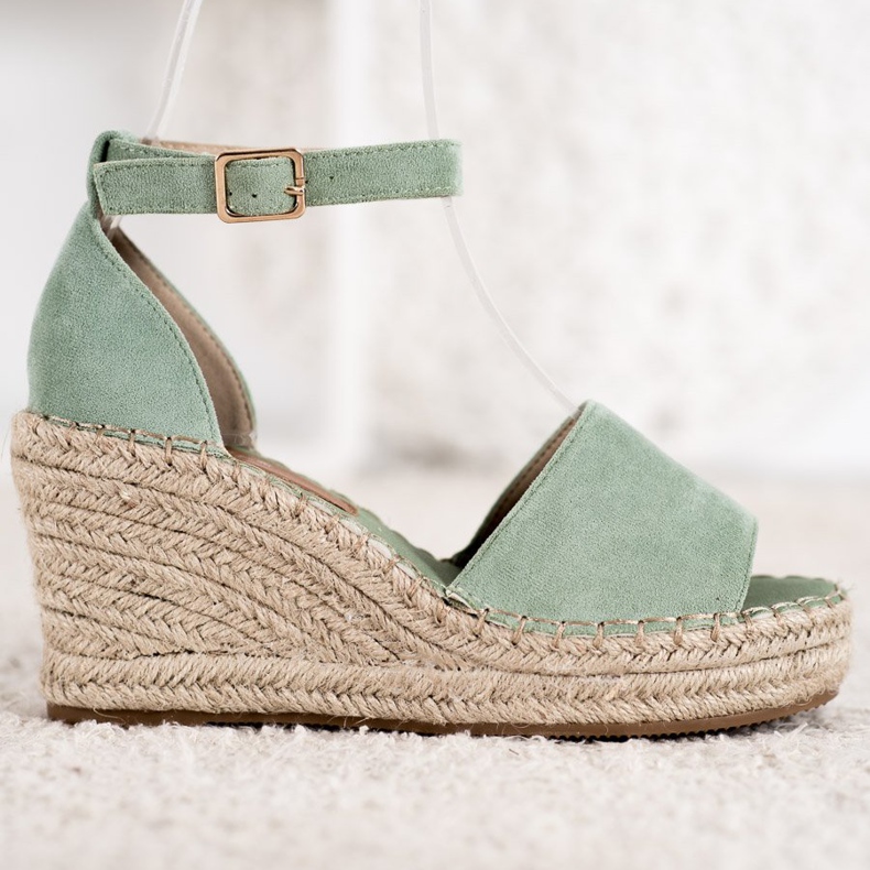 Seastar Sandals On The Straw Wedge green 2