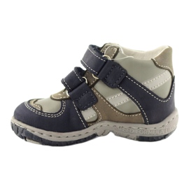 Leather boots Ren But 1363 navy blue grey 3 Leather boots Ren But 1363 navy blue grey 3